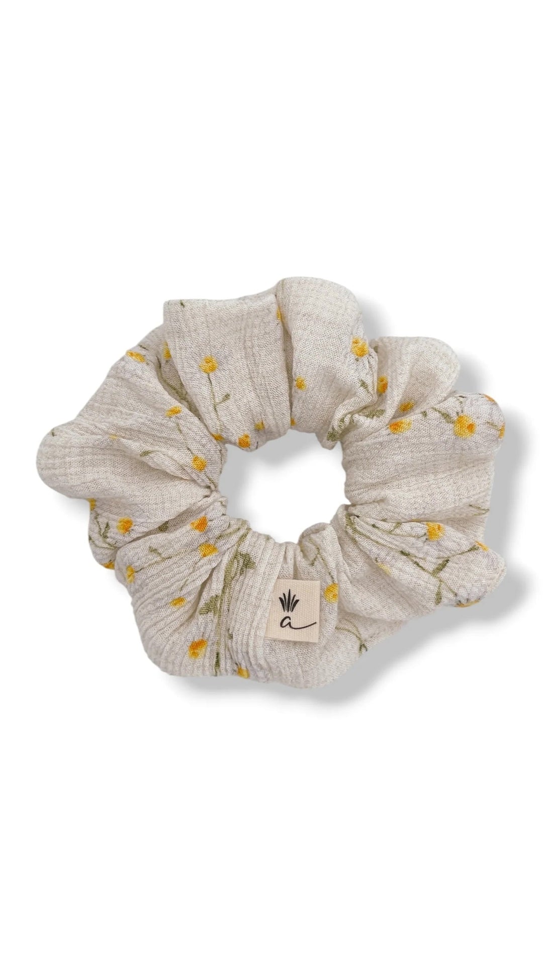 Chouchou Marguerite Ananas accessoire polyester Compagnie québécoise Mlle Coco