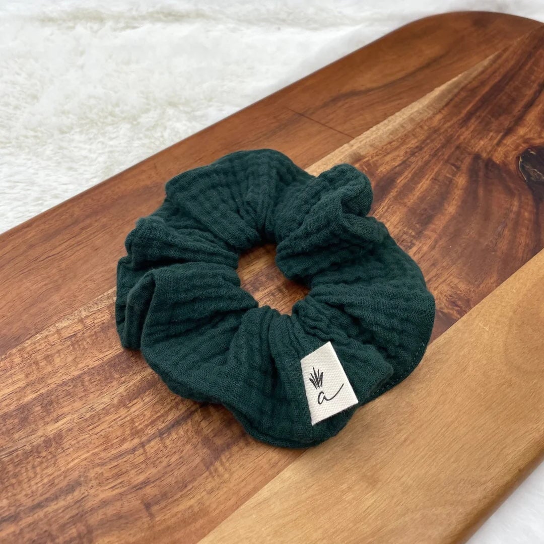 chouchou vert foret mousseline Ananas and co