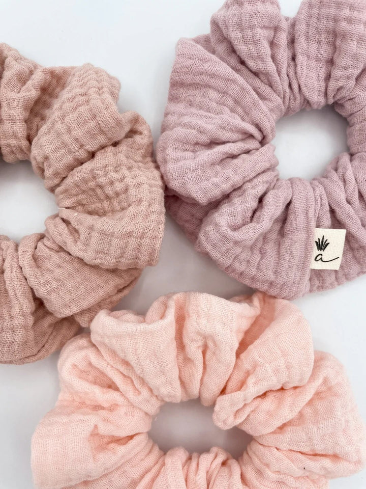 chouchou bio vieux rose accessoire cheveux Ananas and co Mlle et Coco