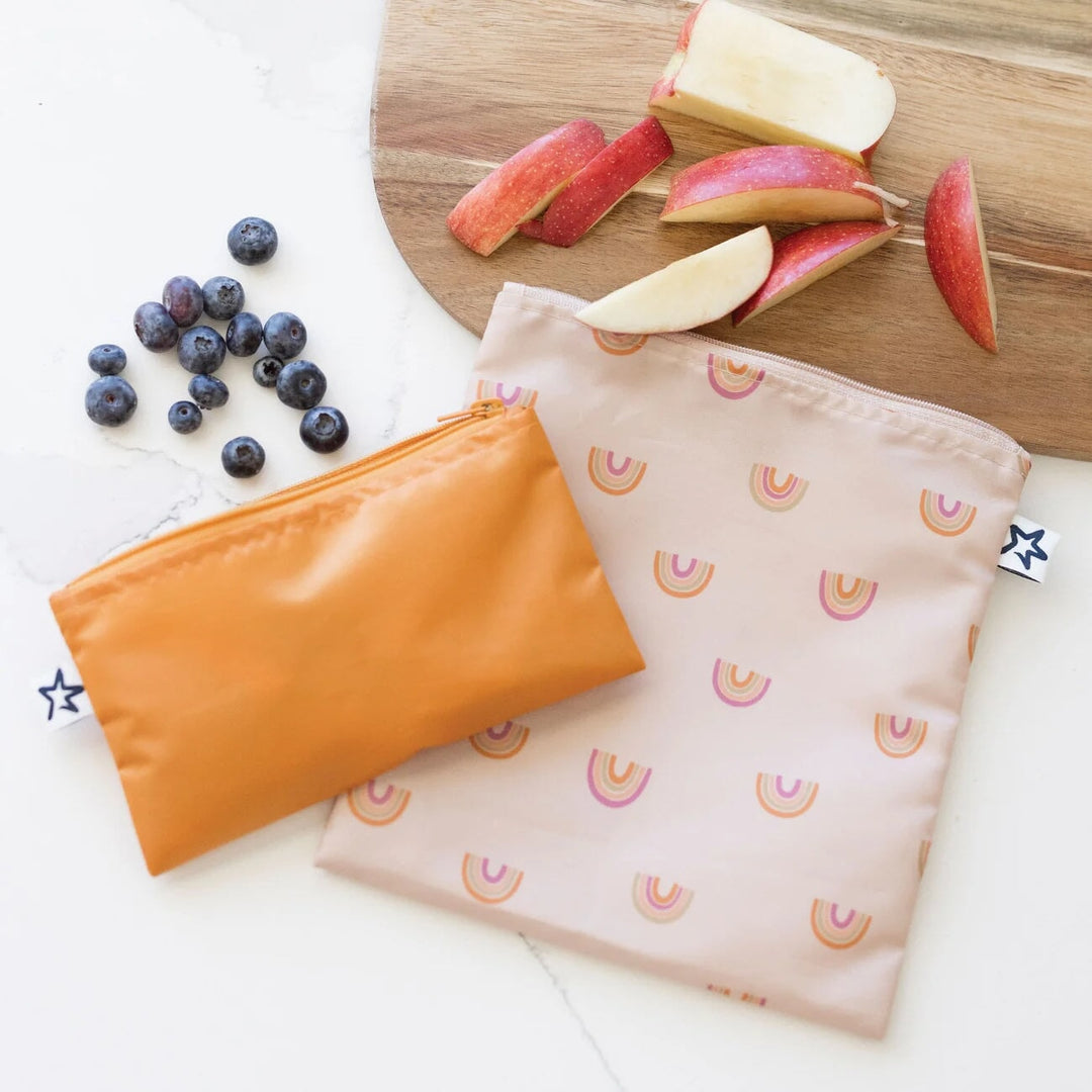 sac réutilisables arc-en-ciel orange Tiny Twinkle accessoire repas