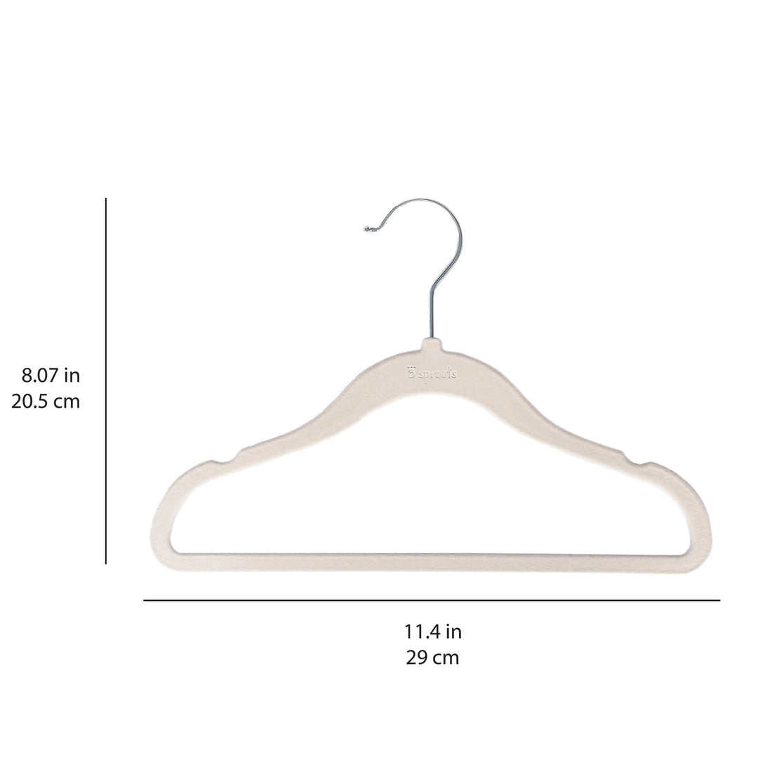 cintres velours crème 3 Sprout Mlle et Coco accessoire