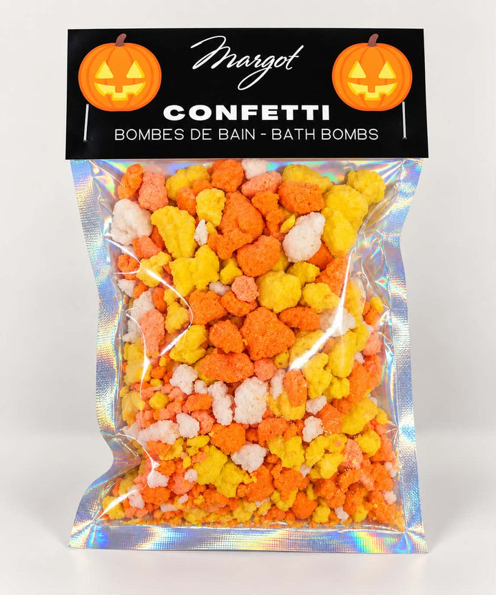 confetti citrouille margot bombe bain Mlle et Coco