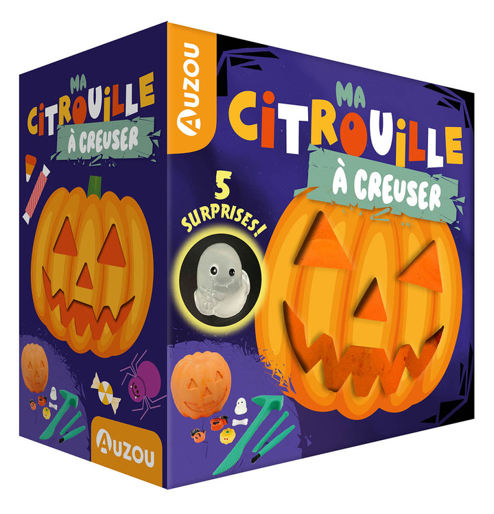 Bricolage Ma citrouille à creuser Halloween Auzou Mlle et Coco