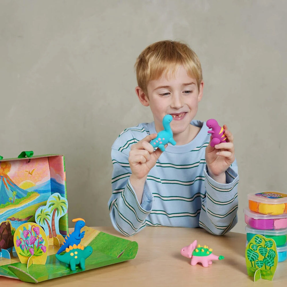 Bricolage Claytopia le monde des dinosaures Tiger Tribe Mlle et Coco