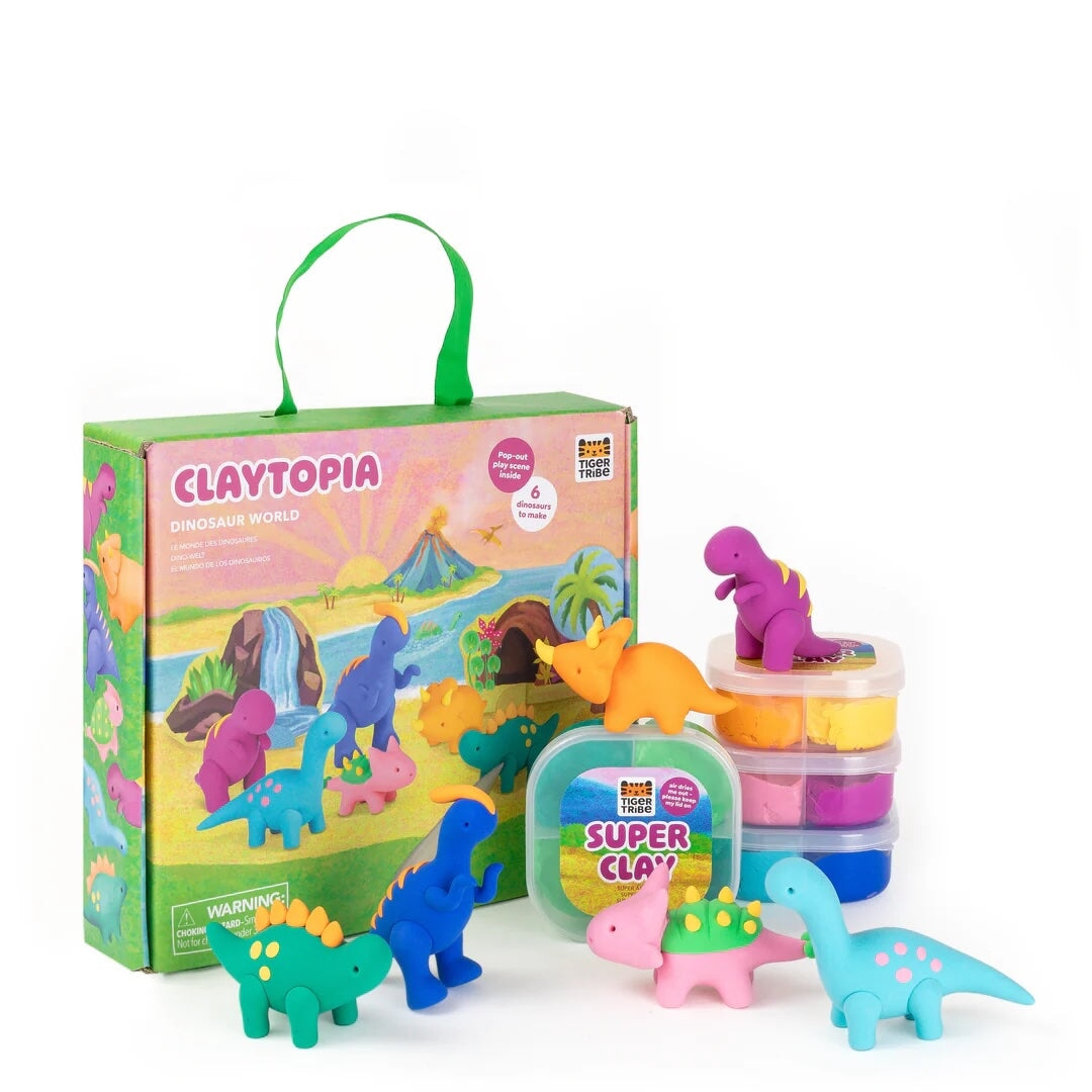 Bricolage Claytopia le monde des dinosaures Tiger Tribe Mlle et Coco