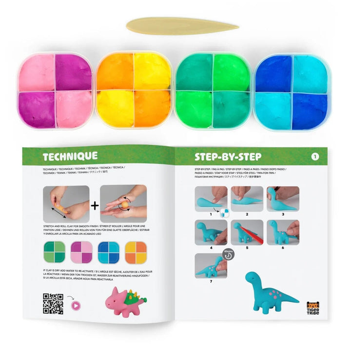 Bricolage Claytopia le monde des dinosaures Tiger Tribe Mlle et Coco