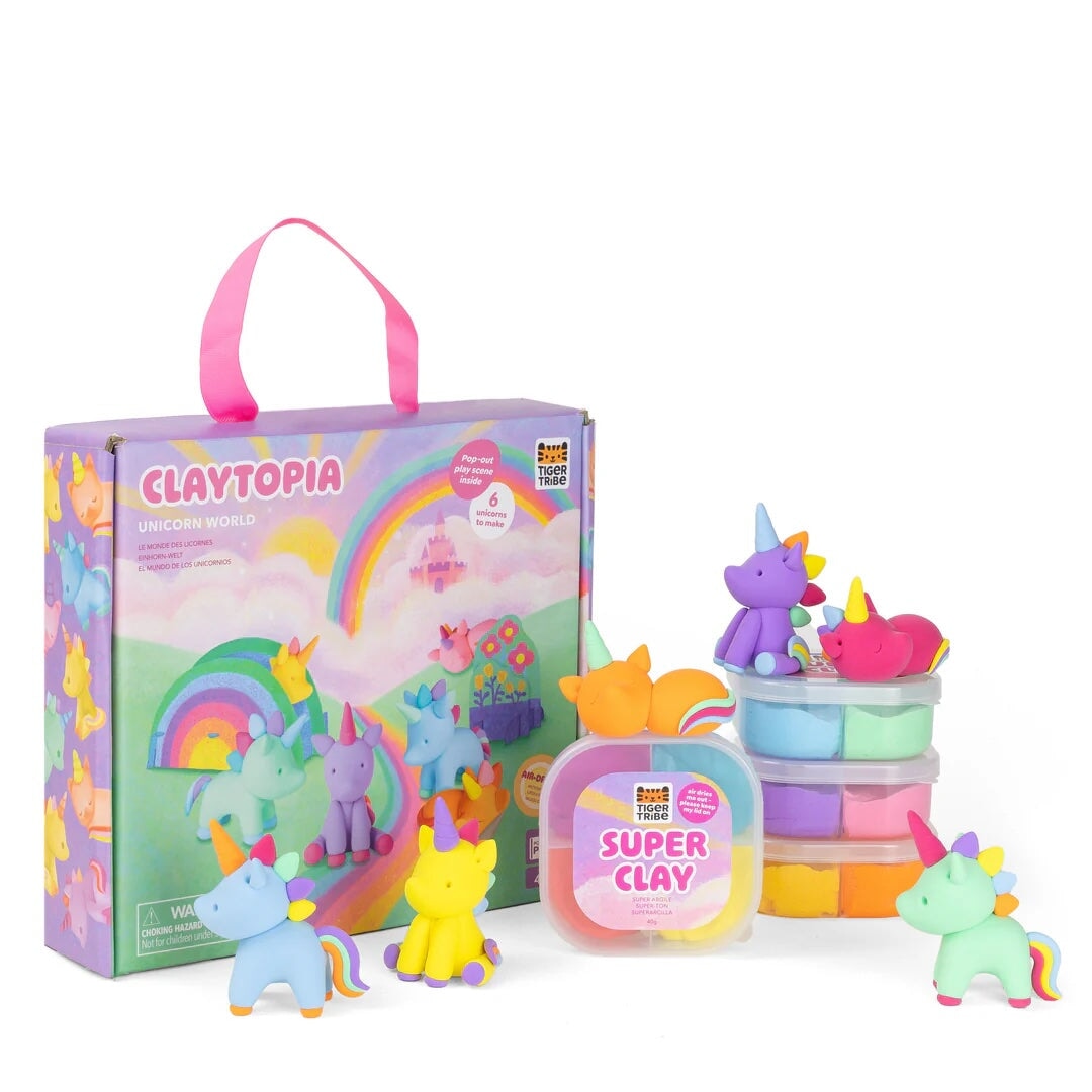 Bricolage Claytopia le monde des licornes Tiger Tribe Mlle et Coco