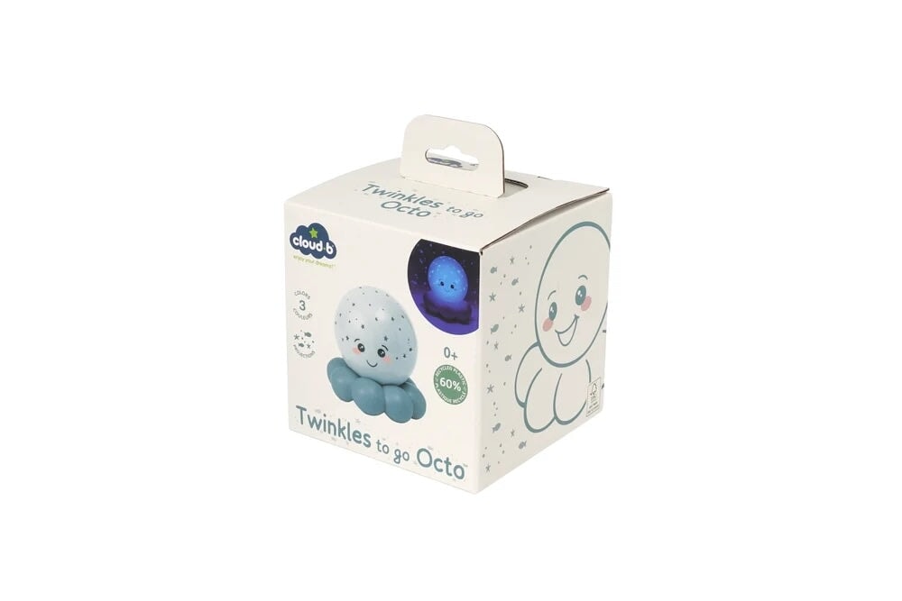 Veilleuse Twinkles To Go Octo  Bleu pastel Cloud B Mlle et Coco 