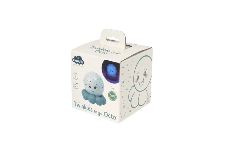 Veilleuse Twinkles To Go Octo  Bleu pastel Cloud B Mlle et Coco 
