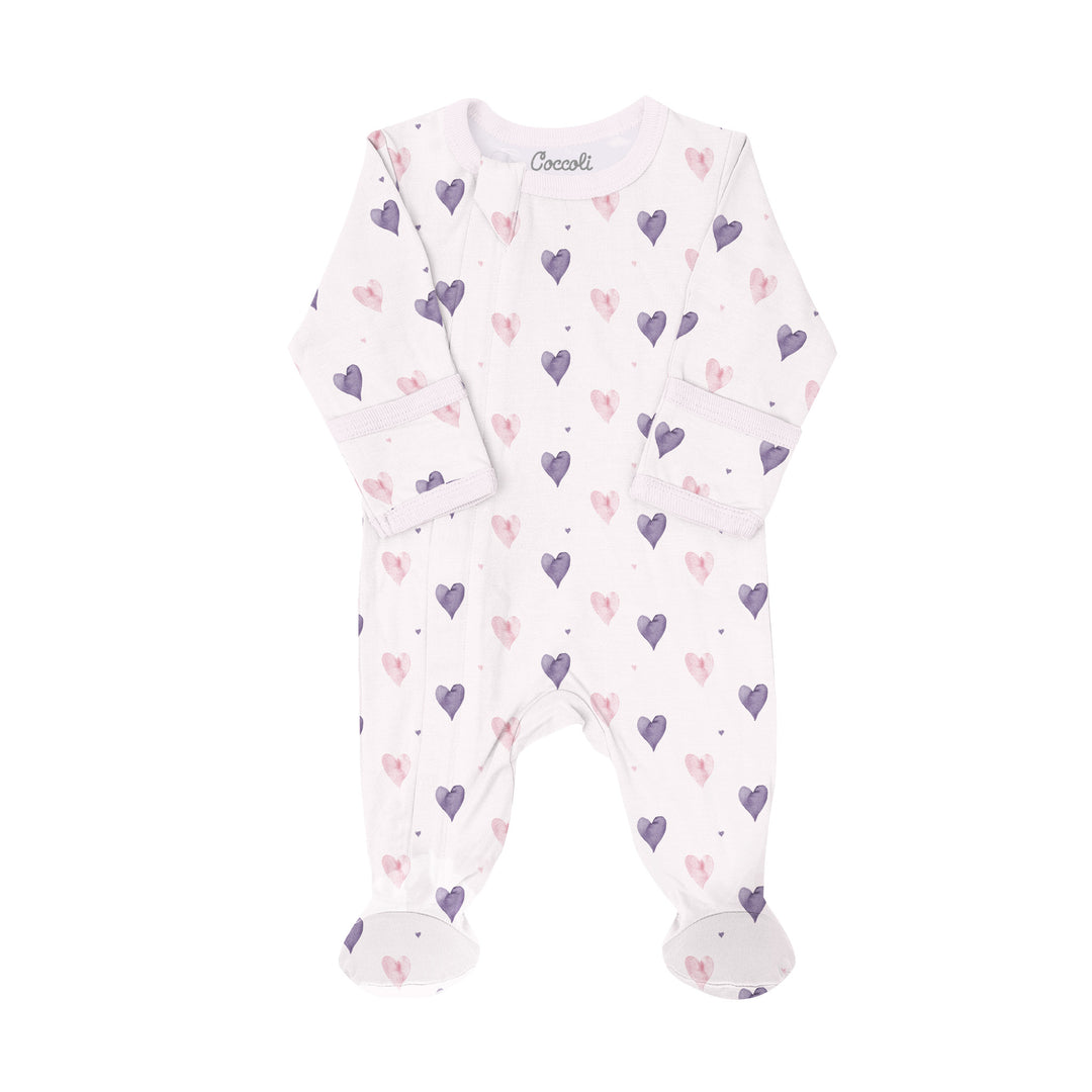 pyjama une pièce Coccoli coeur rose Mlle et Coco