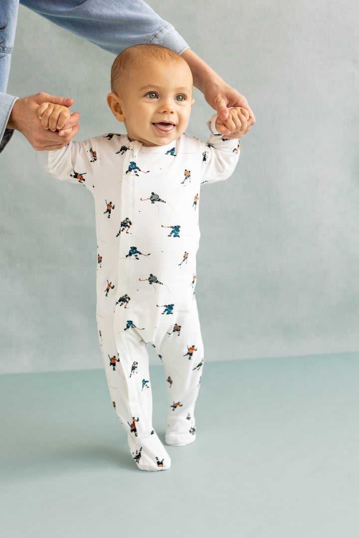 Pyjama coton modal Fond blanc hockey Coccoli Mlle et Coco