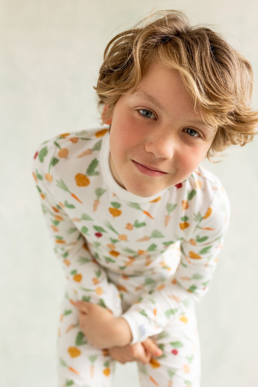 Pyjama manches longues 2 pièces tencel légumes Coccoli Mlle et Coco
