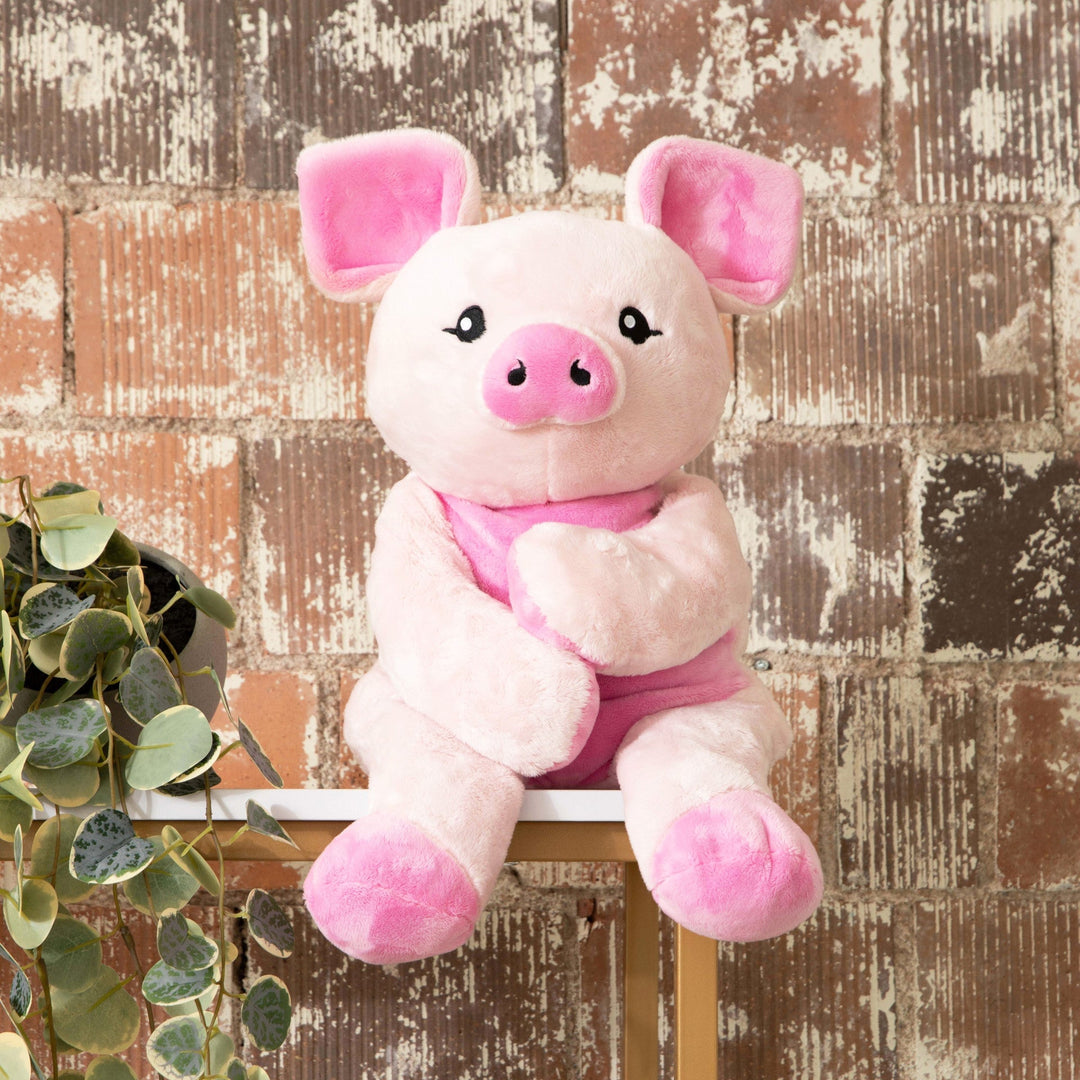 peluche lestee cochon Hugimals Mlle et Coco harper