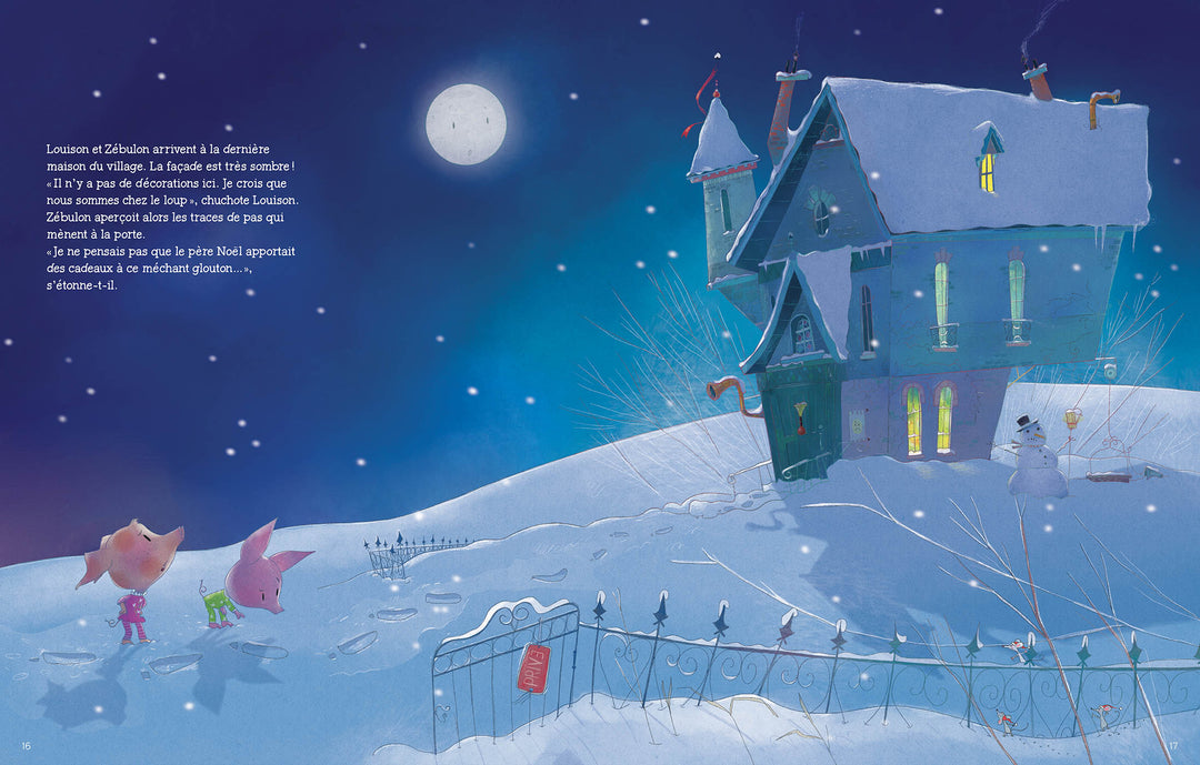 Livre - Le Noël des trois petits cochons - Auzou éditions