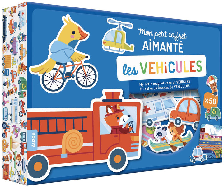 Mon petit coffret aimanté - Les Véhicules - Auzou Éditions Jouet/jeux Auzou éditions 