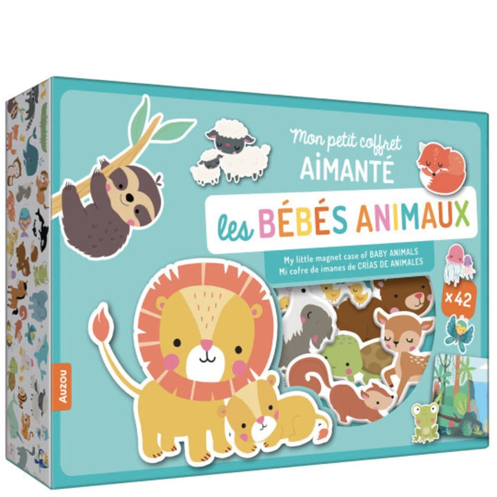 Mon petit coffret aimanté les bébés animaux Auzou 