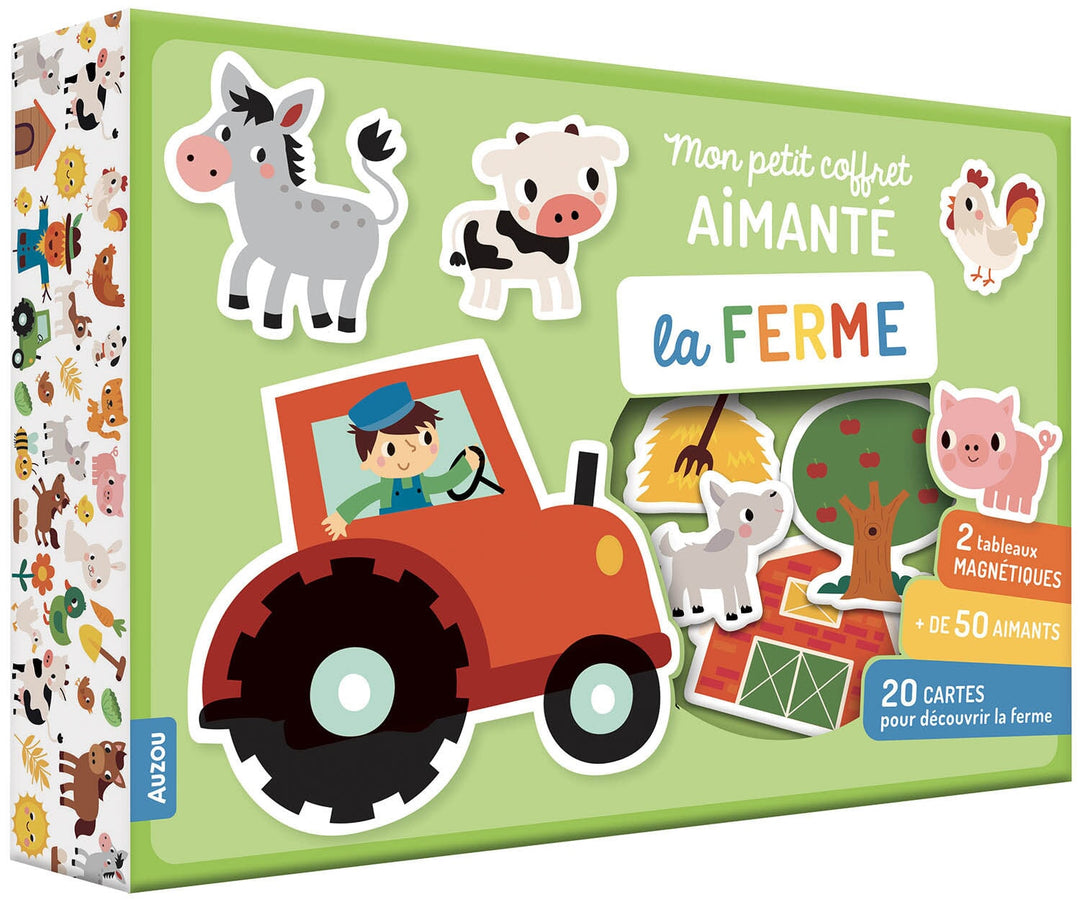 Mon petit coffret aimanté La ferme Auzou Mlle et Coco