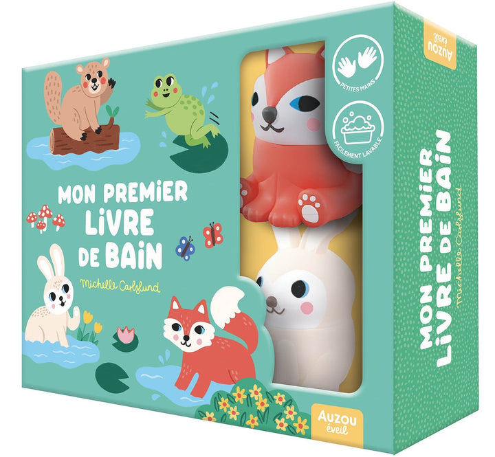 Coffret livre de bain avec personnages auzou Mlle et Coco