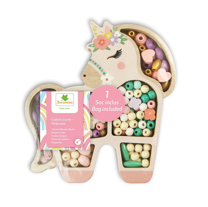 coffret perles bois licorne Sycomore Mlle et Coco Bricolage