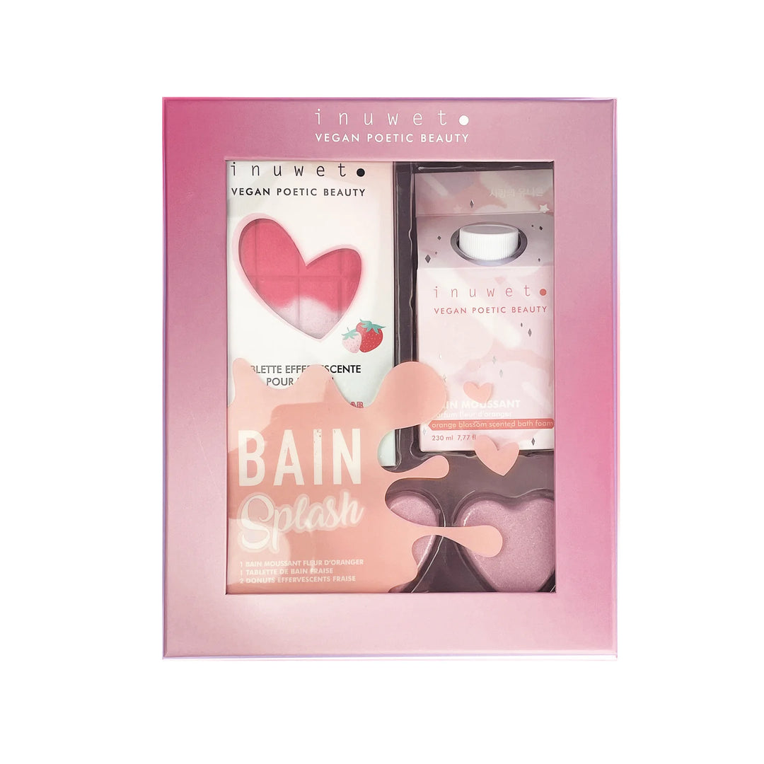 coffret splash fraise orange blossom Inwet Mlle et Coco