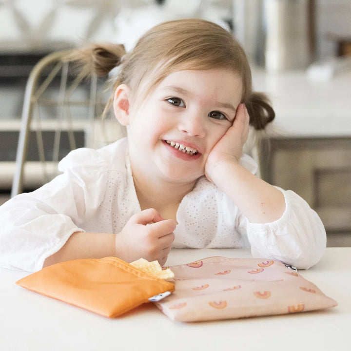 sac réutilisables arc-en-ciel orange Tiny Twinkle accessoire repas