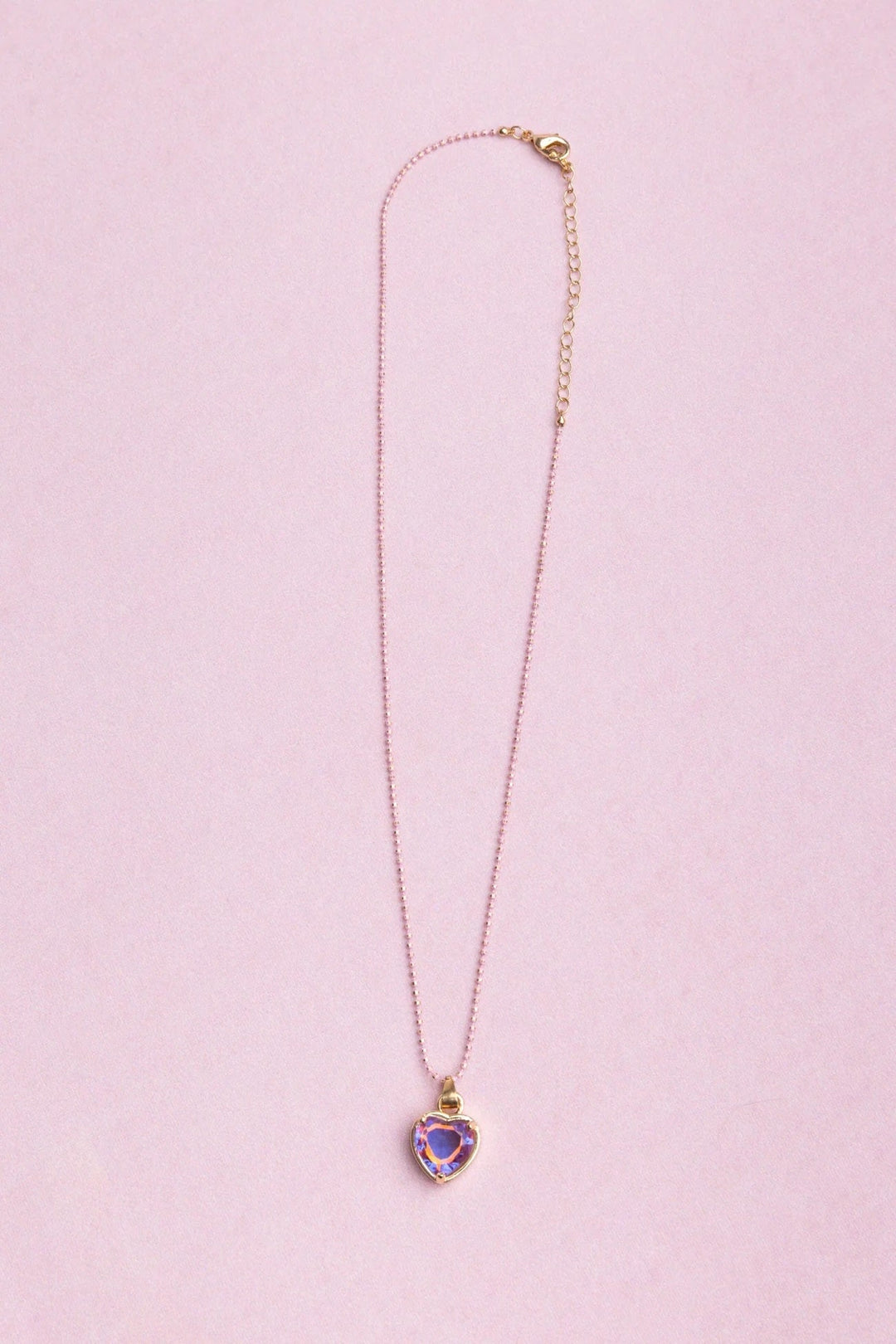 Collier Coeur mauve Great Pretenders Mlle et Coco