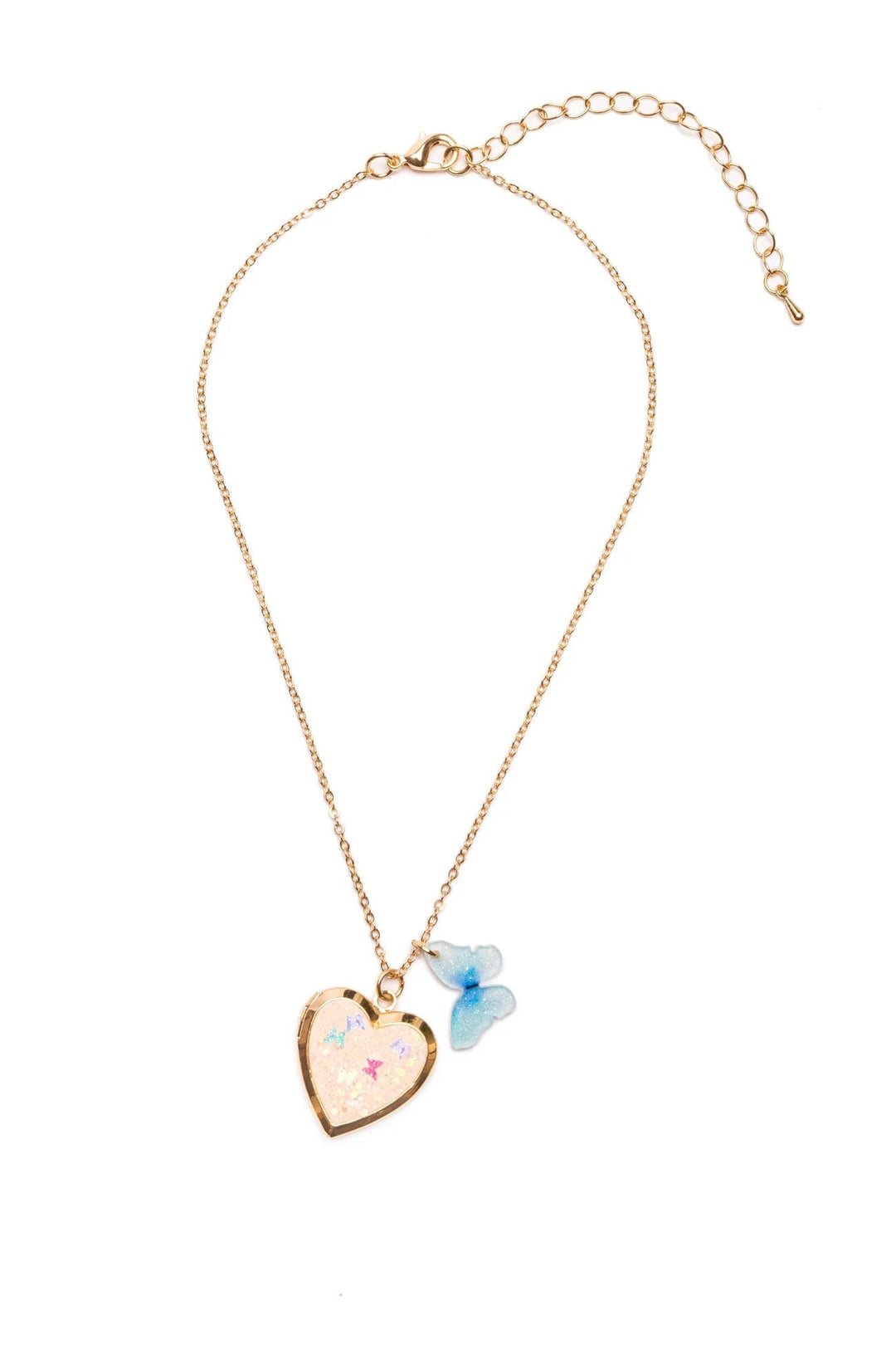 collier coeur souvenir papillon bijou enfant Great pretenders