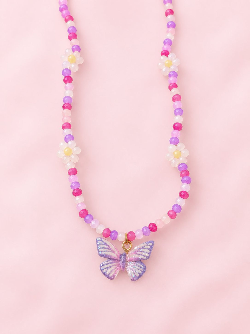 Collier - Papillon bleu et rose - Great Pretenders Accessoires vêtements/autres Great Pretenders Rose 