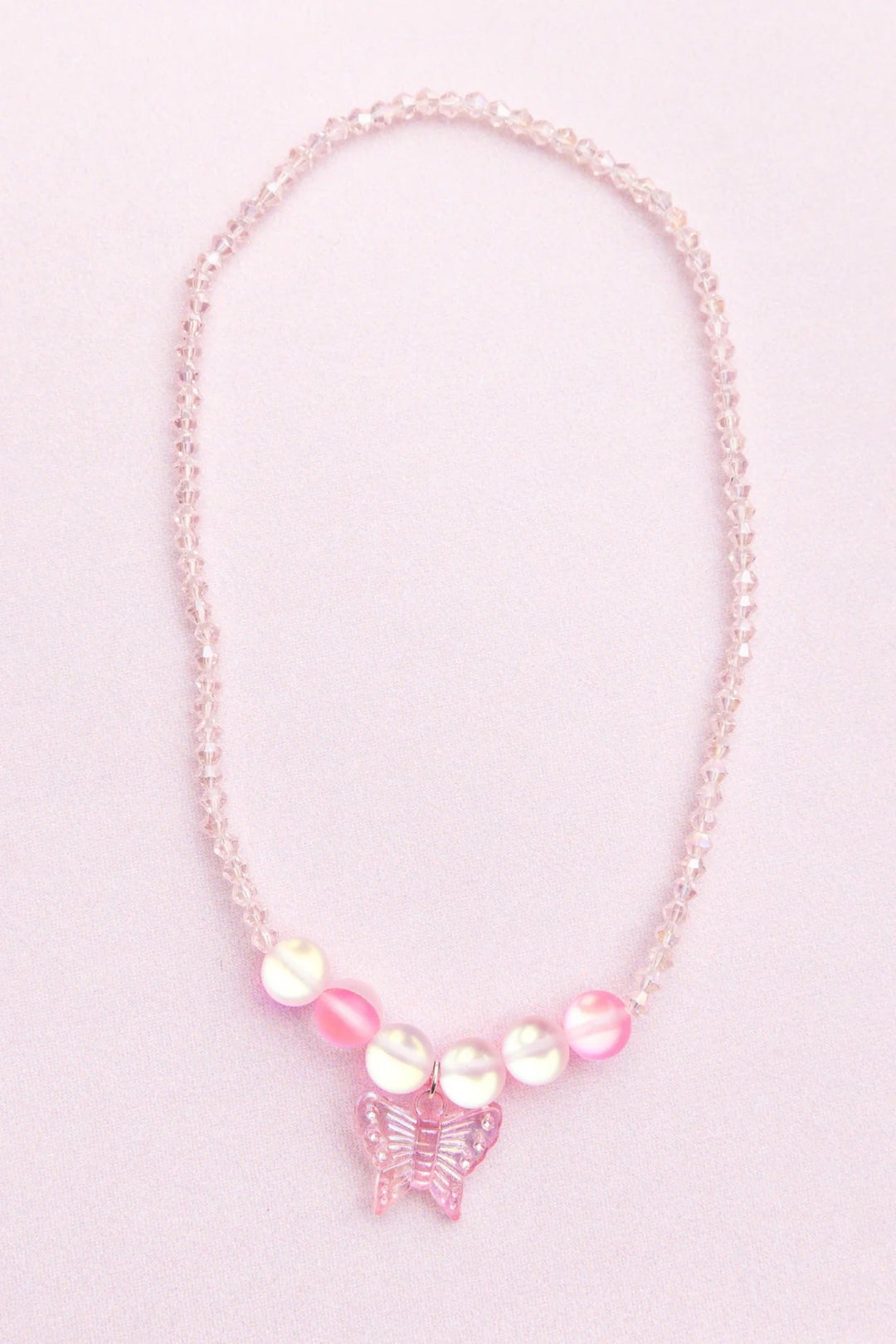 collier perle breloque papillon great pretender bijou enfant