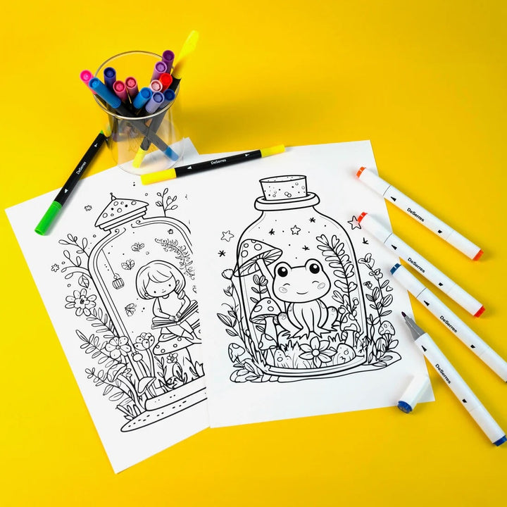 Mallette coloriage marqueurs Deserres bricolage Mlle et Coco