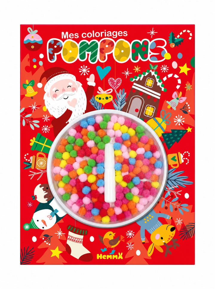 Colouring Book - My Christmas Pom-Pom Colouring - Hemma