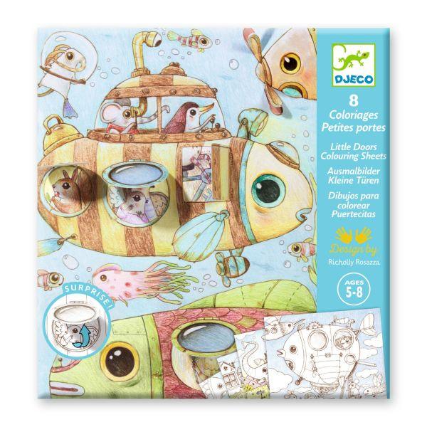 Coloriage surprise Le voyage de Malo Djeco Mlle et Coco