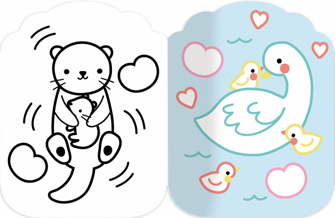 Je colorie sans dépasser cahier coloriage bébés animaux Auzou Mlle et Coco