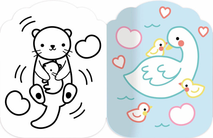 Je colorie sans dépasser cahier coloriage bébés animaux Auzou Mlle et Coco