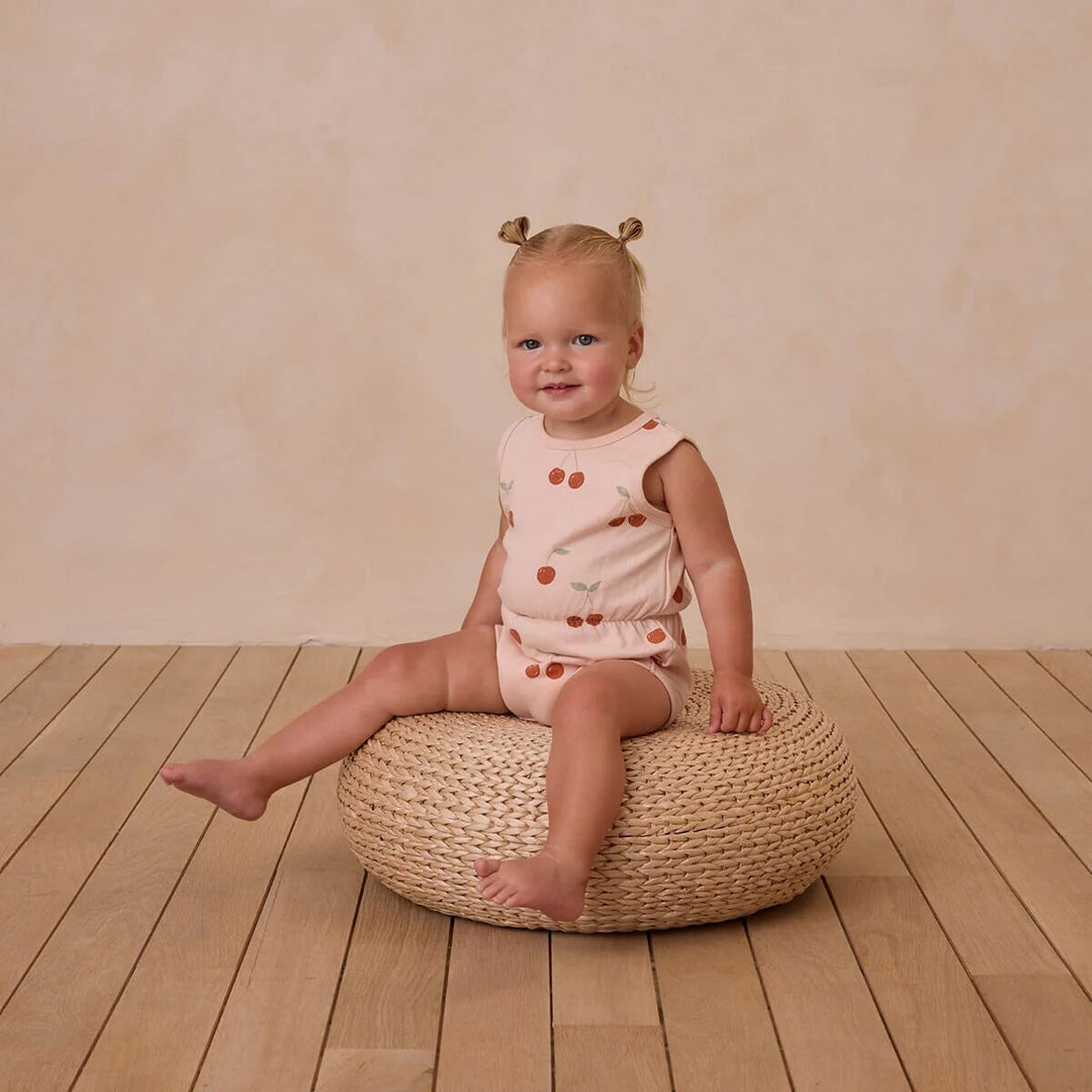 Barboteuse combinaison Cinch cerises Rylee + Cru Mlle et Coco