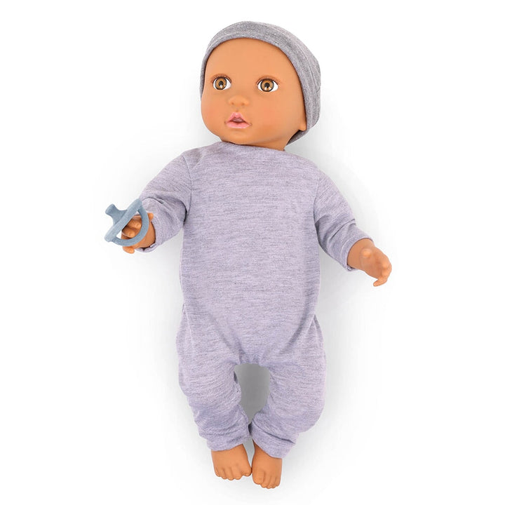 Lullababy poupée combinaison gris chapeau Mlle et Coco