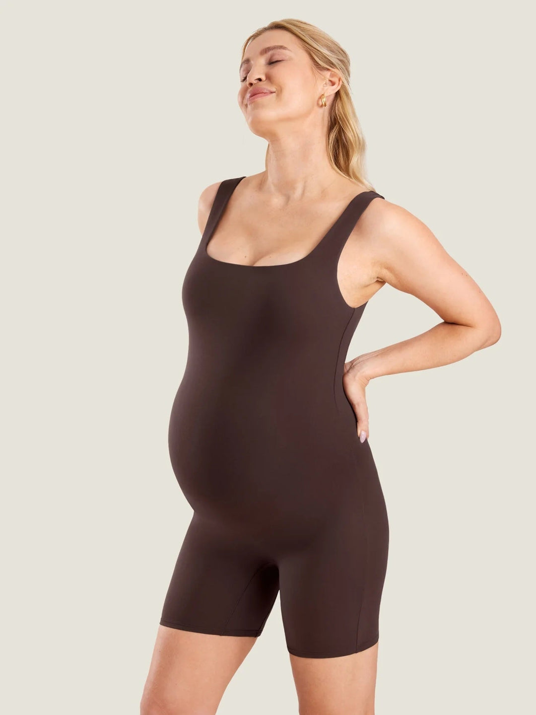 Combinaison de maternité Natrelax Brun chocolat Momanda Mlle et Coco