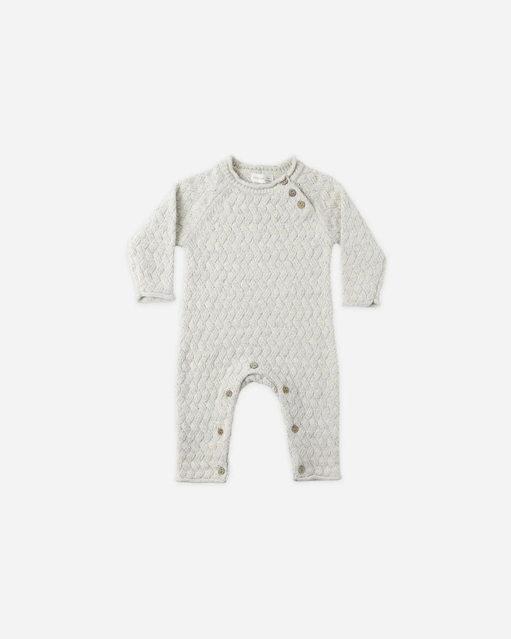 Combinaison douillette en tricot avoine Quincy Mae Mlle et Coco