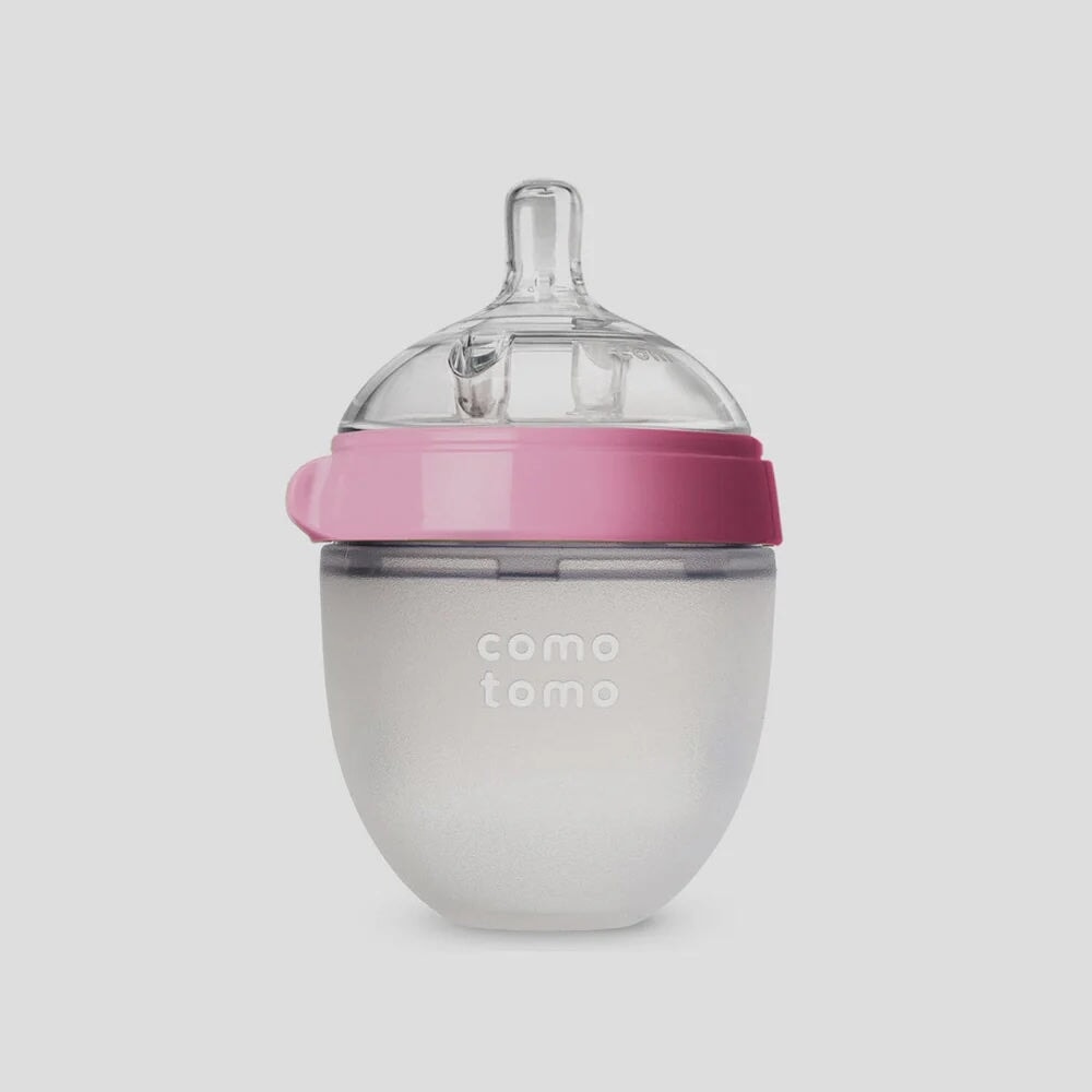 Como tomo biberon bébé rose Mlle et Coco
