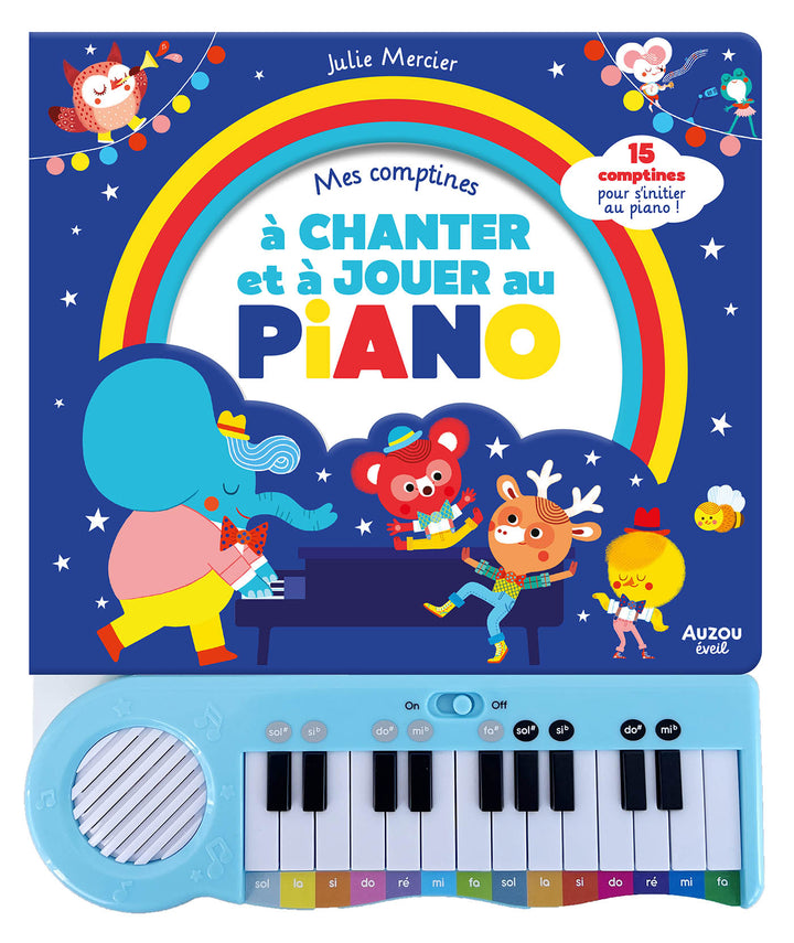 Livre musical Mes comptines à chanter et à jouer au piano Auzou