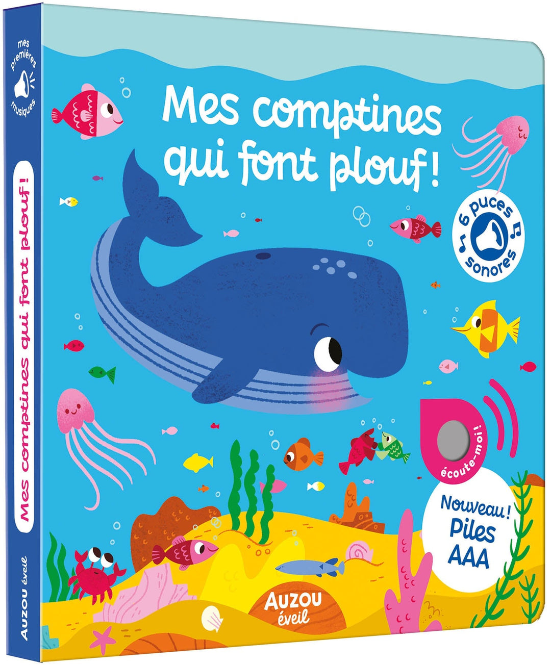 Livre mes comptines qui font plouf! Auzou éveil