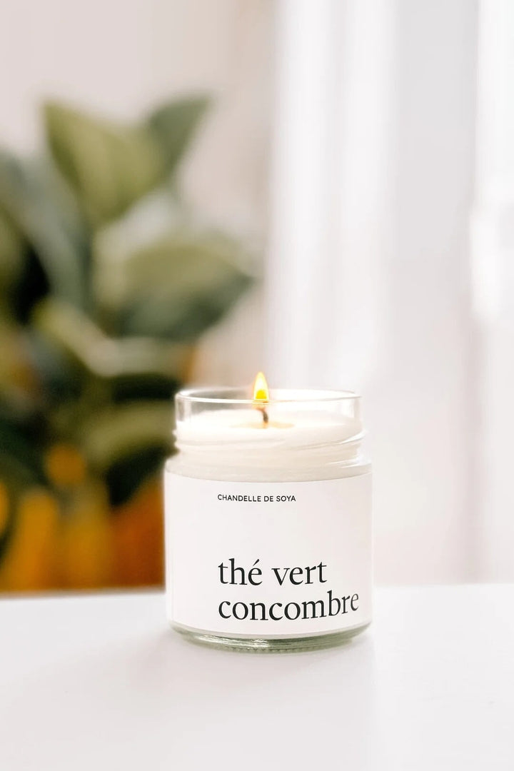 Marée chandelle soya the vert concombre Mlle et Coco