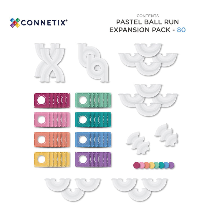 connetix tuile magnetique 80 pièces extension rainbow arc-en-ciel