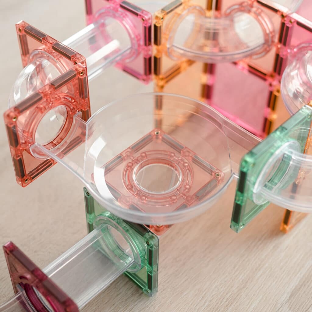 connetix tuile magnetique 80 pièces extension rainbow arc-en-ciel