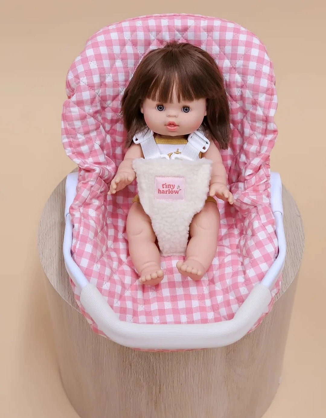 coquille pour poupée tiny harlow vichy rose jouet enfant