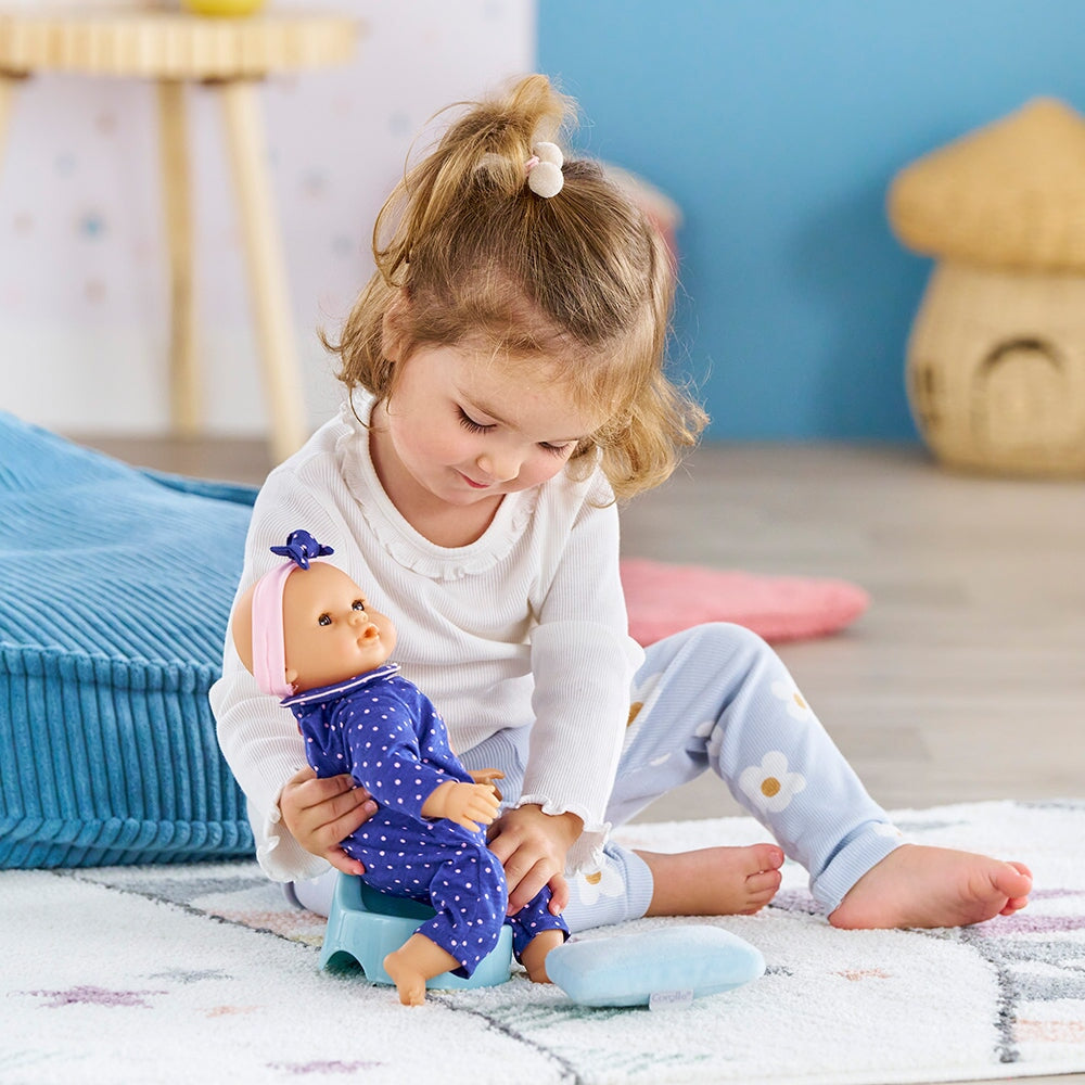 Accessoires poupée Petit pot et lingette bleu Corolle