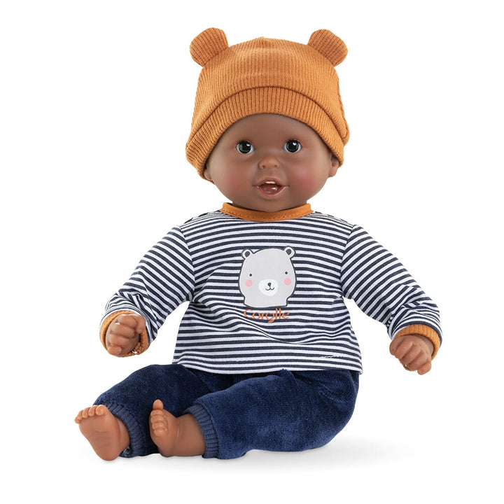 Poupée Marius Corolle chandail rayé pantalon marine Mlle et Coco