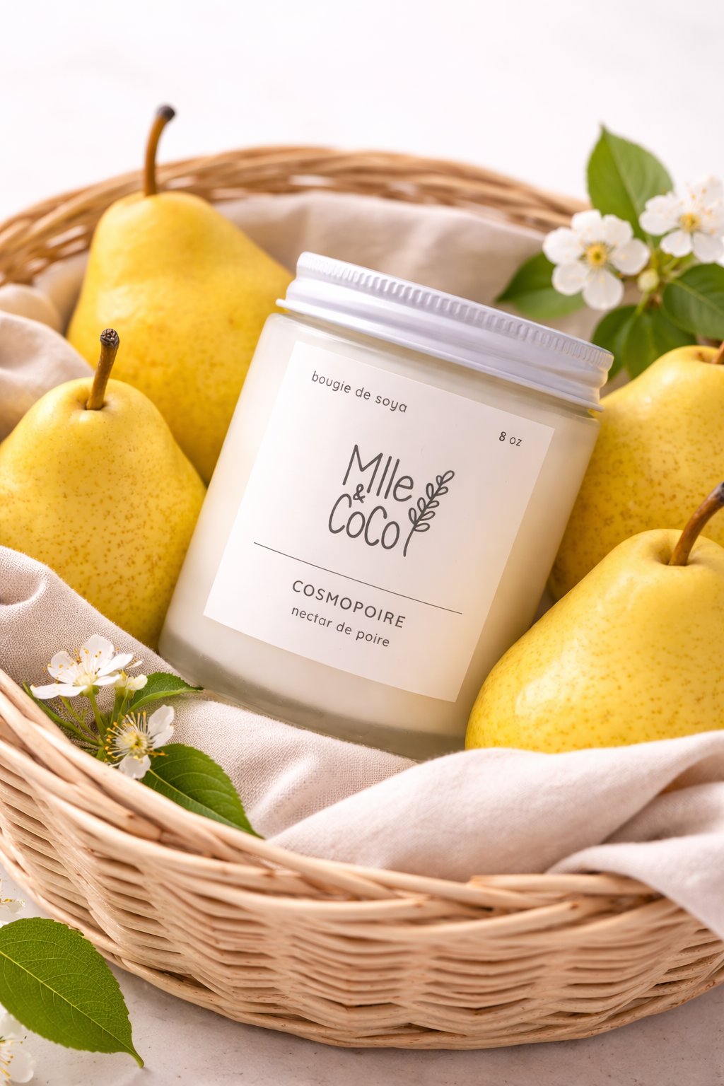 chandelle soya cosmopoire nectar poire Mlle et Coco