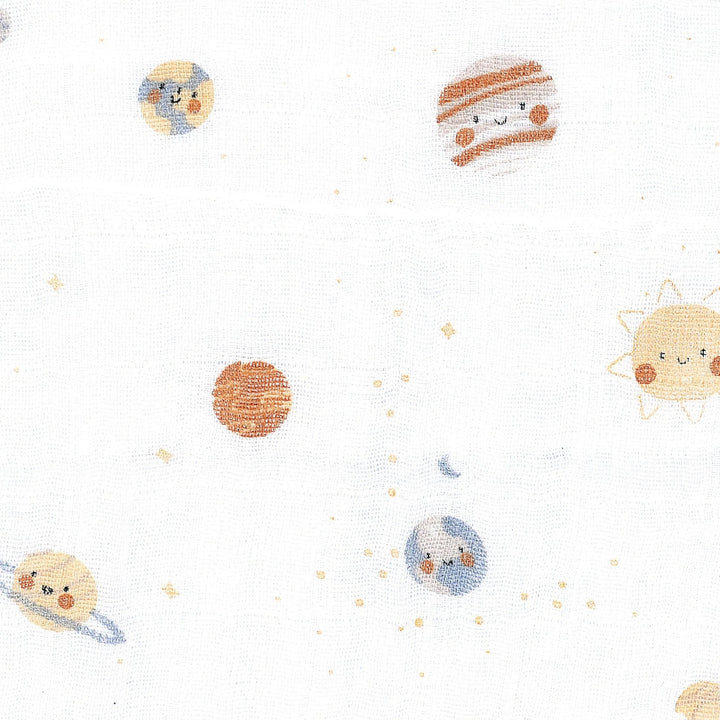 Couverture mousseline cosmos Perlim Pinpin Mlle et Coco