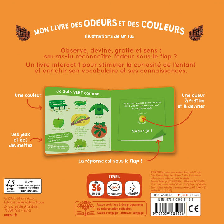 Livre Mon livre des odeurs et des couleurs : L&